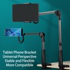 Tablet Clamp Holder Desk Mount Stable Flexible 360 Degree Rotation