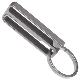 Beaton_Japan Titanium Carabiner Key Holder, Belt, Clip, Key Hook, Key Ring, Keychain (Carabiner: Length 1.8 x Width 0.7 inches (45 x 17 mm), Key Ring: Diameter 1.0 inches (25 mm), Belt Hanging Type)