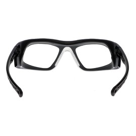ATTENUTECH Radiation Safety Glasses with Full Seal For Splash Protection with .75mm PB Leaded Protective Lenses (Black)