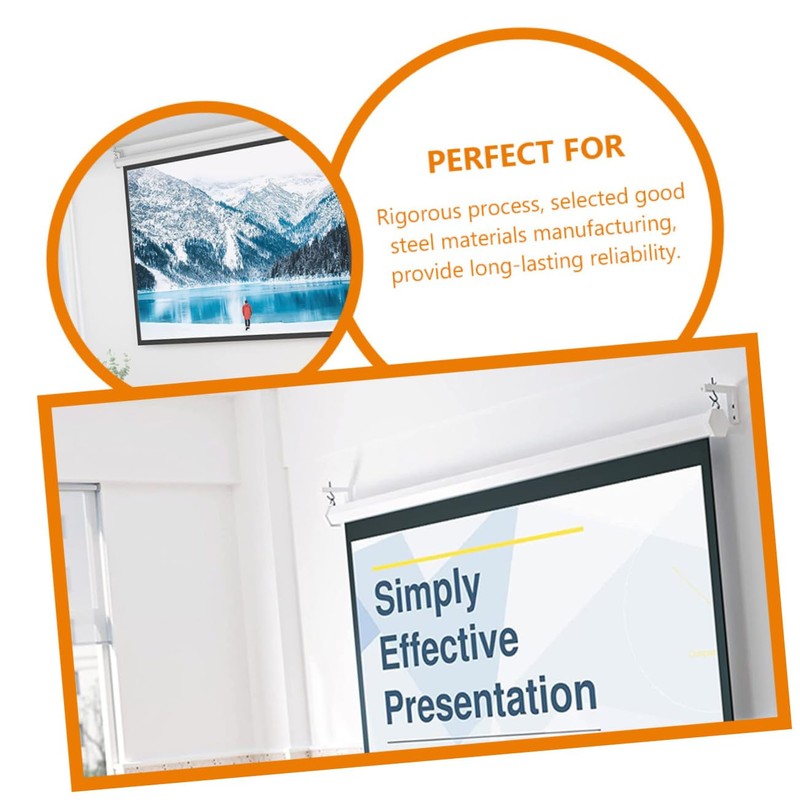 COHEALI 1set Adjustable Projector Screen Bracket Ceiling Mount Bracket for