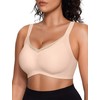 Vertvie Wireless Bras for Women Comfortable Supportive Mesh Crossover Bras