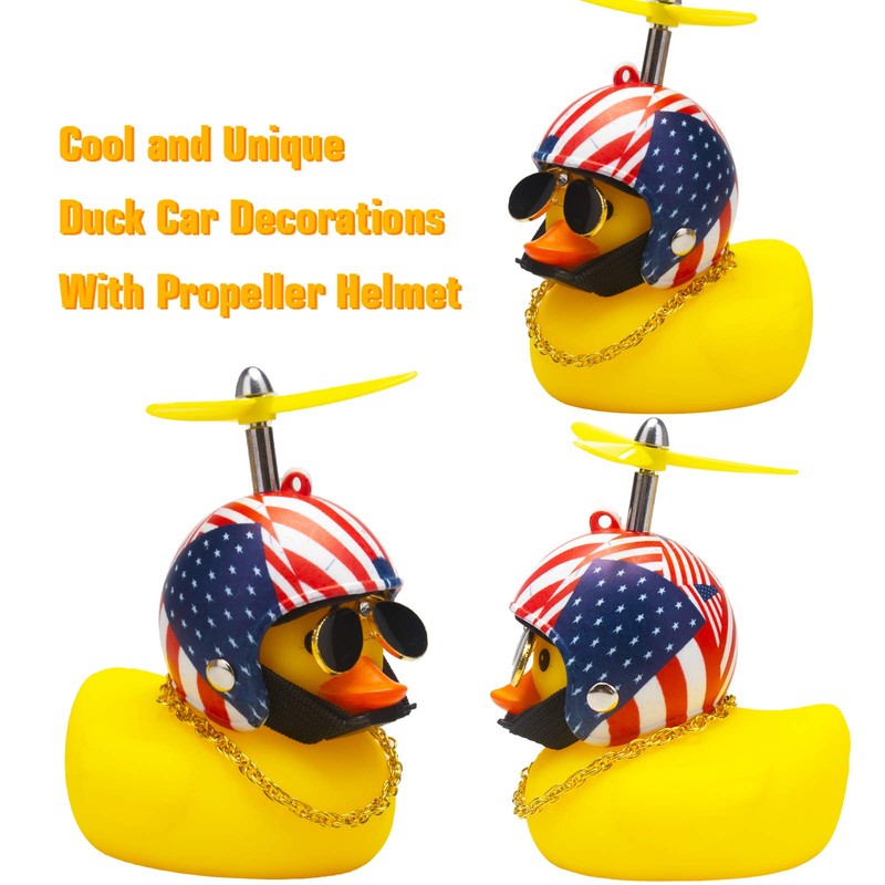 wonuu Rubber Duck Car Ornaments Yellow Duck Car Dashboard Decorations