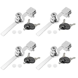 Jiozermi Sliding Glass Door Ratchet Lock, Large Size, 4 Pack