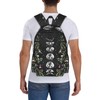MOLIAN Floral Lunar Night Sky Moon Eclipse Stylish Backpack With