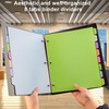 habgp 16Pcs/2 Set Binder Dividers with Tabs, 8 Color Tab