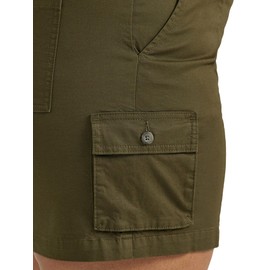 Lee Women's Ultra Lux Comfort with Flex-to-Go Cargo Short Olive Night 2