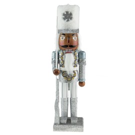 Clever Creations African American Red King 14 Inch Traditional Wooden Nutcracker, Festive Christmas Décor for Shelves and Tables