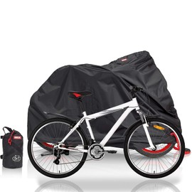 BARTSTR® Bicycle Cover Waterproof – Extra Strong & Extra UV Protection – Bicycle Garage Protective Cover – Bicycle Cover – Bicycle Protective Cover Bicycle Carrier, black, l