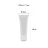 12 x 100ml Empty Refillable Clear Plastic Cosmetic Sample Tubes
