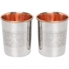 "ANCIENTIMPEX Set of 2 Stainless Steel Pure Copper Outside and