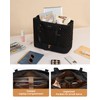 LOVEVOOK Women's Laptop Bag, Black lower compartment