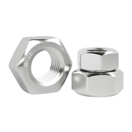 WZHUIDA Hexagon Nuts Stainless Steel M10, Pack of 10, DIN934 Nut M10 Standard A2 V2A Stainless Steel Hexagonal Nuts, Standard Thread Hex Nut
