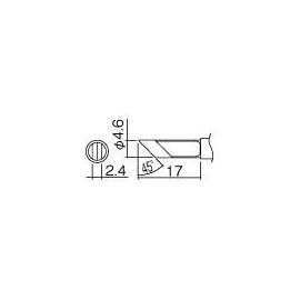 白光(HAKKO) コテサキ/KFガタ(Z) T12KFZ