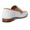 Stacy Adams Men's Winstead Saddle Slip On Loafer, White, 10