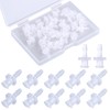 30pcs Syringe Adapter, Clear Female Luer Lock 1/8" Luer Lock