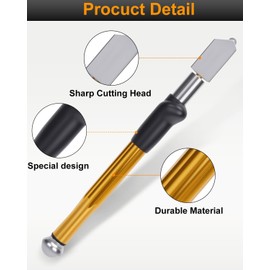 eZAKKA Glass Cutter, Professional Carbide Tungsten Glass Cutters Tools, Pencil Style Glass Cutting Tool for Tiles, Mosaic, Mirror, D KIT