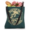 Retro Rooftop Tent Camping Vibes Badge Design Tote Bag
