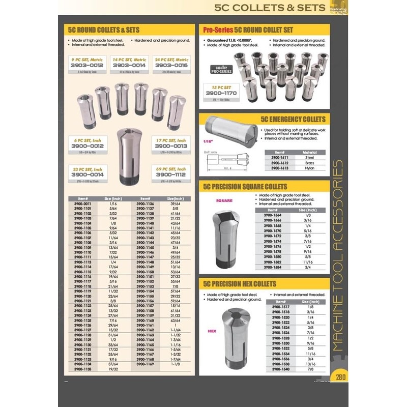 HHIP 3900-1630 5C Expanding Collet, 0.750-1.937"