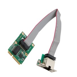 Mini PCIe Network Controller Card, 10 100 1000 Mbps RJ45 LAN NIC Card Adapter Converter for Desktop PC, Easy Installation