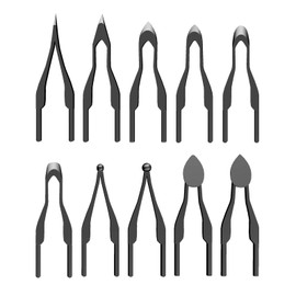 FIRElood Wood Burning Kit,Wood Burning Tips Wood Burner tip,Burning Tool Wood Burning High impedance Nickel-Chromium Wire Pen tip Wood Burning Tool Pen tip can Replace (Pen tips-1-10 Kinds)