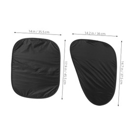 GANAZONO 4Pcs Car Side Window Sunshade Curtains UV Blocking Privacy Shades for Vehicle Heat Insulation Easy Installation Suitable for Various Car Models and Rvs