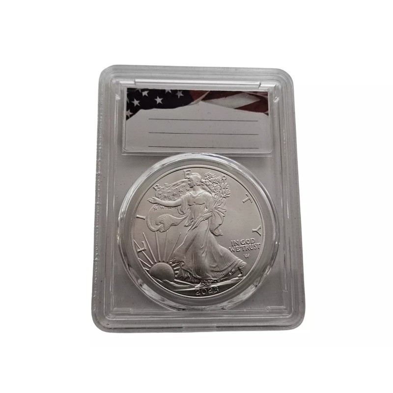 FingerLakes 20-Pack 40mm Premium Coin Slab Holder & Red Plastic