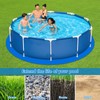 LEZZYRUCK 12ft Round Pool Liner Pad for Above Ground Pools,