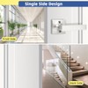 GOBEKOR 1 Pack Brushed Nickel Dummy Door Handle,Single Sided Lever