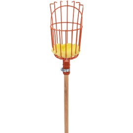 Teal Turtle Professional Apple Fruit Picker (Basket with Wooden Handle, 1, Pack)
