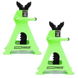 OEMTOOLS 24852 3 Ton Jack Stands, Jack Stands 3 Ton for Cars, SUVs, and Light Trucks, 11 to 16-1/2 Inch Adjustable Height, Ratcheting Design, Welded Foot Pads