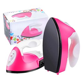 Achenyuanyuan Mini Craft Iron Mini Iron Press,Mini Heat Press Machine for T Shirts Shoes and H