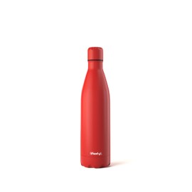 Lifestyl Stainless Steel Water Bottle | 24 Hrs Cold & 12 Hrs Hot| Thermoshield Technology Vacuum Insulated Metal Water Bottles, Leak-Proof Drinks Bottle for Gym (Red, 500 ml)