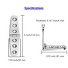 2 Pcs Marine Boat Strap Hinges Stainless Steel, No Noise,