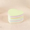 100 Sheets Heart Shape Sticky Note Cube Notebooks Office and