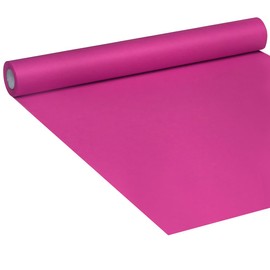 SMART&CASUAL 17.8" x 760" (63') Rose Red Kraft Craft Paper Roll for Gift Wrapping Bulletin Board Bouquet Flower Kids Art Packing Parcel Table Covering 80GSM 55LB (Rose Red, 17.8" x 63')