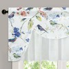 VOGOL Country Style Kitchen Valance Curtains, Blue Birds Pattern Double