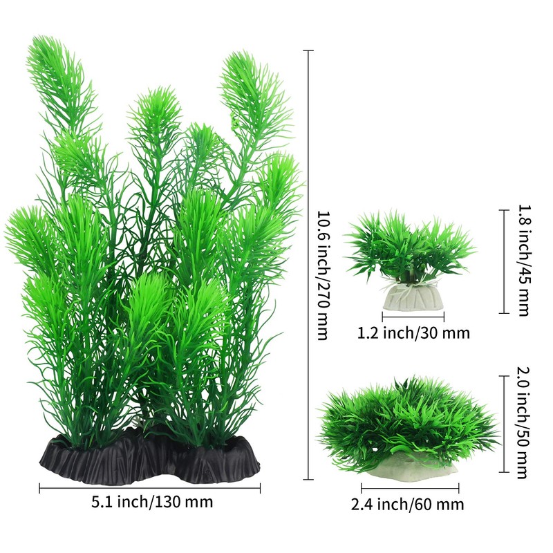 MyLifeUNIT Aquarium Plants, Artificial Aquarium Decorations for Fish Tank Decor,