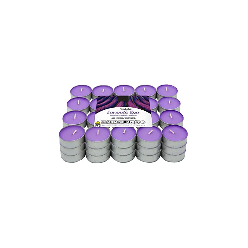 60 Tea Lights Lavender Fragrance