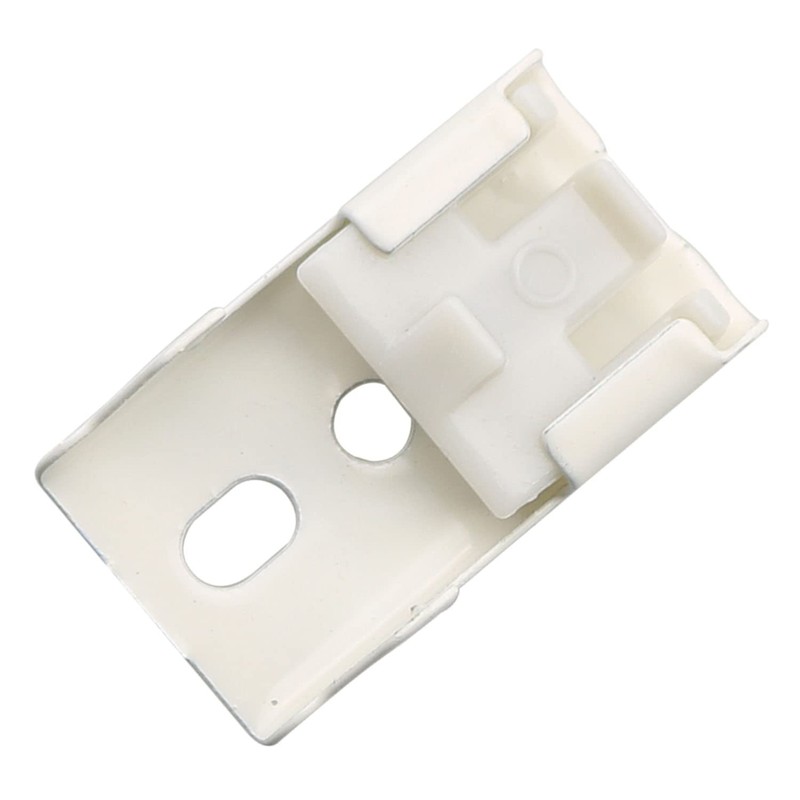 MEETOOT 12pcs Curtain Track Mounting Bracket White Ceiling Mount Brackets