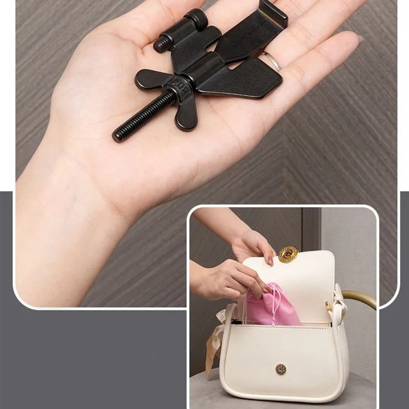 2Pcs Portable Lock Heavy Duty Adjustable Security Device for Travel