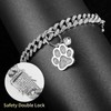 Hillban Cat Collar Diamond Chain Glitter Collar Walking Metal with