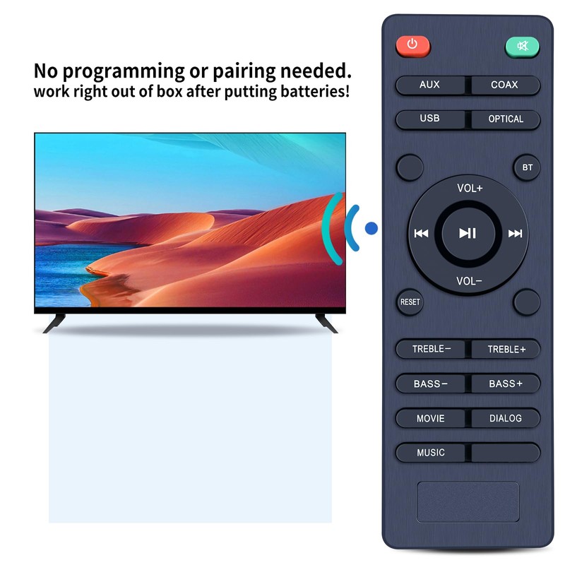 ZWP Replacement Remote Control for VMAI S4 FS21HS MSS-95 Sound