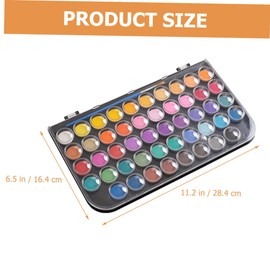 Hohopeti Portable Watercolor Kit Solid Gouache Paint Artists and Beginners Easy to Carry for Indoor and Outdoor Painting Includes Painting Pen for Creative Fun