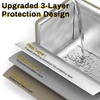 Powrocket Window Air Conditioner Cover for U-Shaped Window AC Units,3