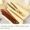 3 Pack Plastic Wicker Bread Basket, Rectangular Imitation Rattan Basket,
