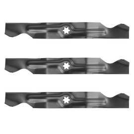 G.Times 3PK Mower Blades for Deck Size: 50 inches Replacement 742-04053A, 742-04053B, 742-04053C, 742-04056 Mulching Blade Toro: 112-0316 Length 17-4/5" Width 2-3/8" Thickness 0.157"
