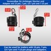 Trailer Plug Holder, 1 Piece, in Black, Hanging Drawbar Holder