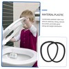 jojofuny 2pcs Removable Toilet Stool Fixing Ring for Elderly Pedestal