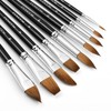 Kolinsky Watercolour Brushes Set-9pcs Professional Sable Hair Watercolour Brushes for