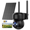 4G LTE Cellular Solar Security Camera Outdoor: No WiFi Solar